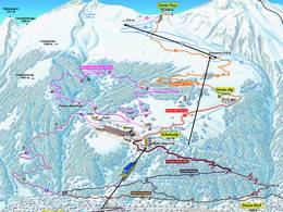 Plan des pistes Schatzalp – Strela
