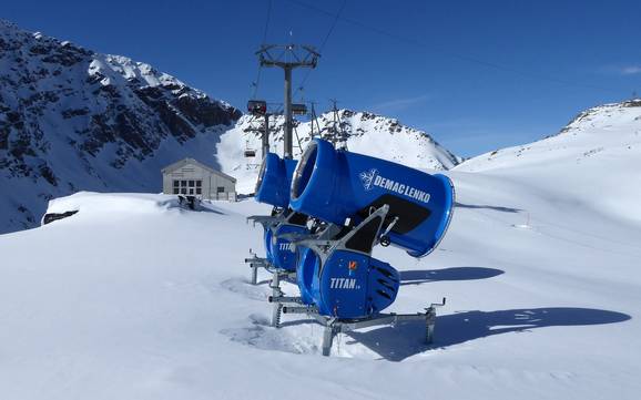 Fiabilité de l'enneigement Val Bernina – Fiabilité de l'enneigement Diavolezza/Lagalb