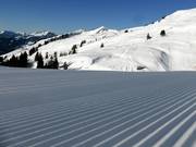 Rainures dans la neige