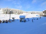 Vue sur le Village Platter et le tapis roulant