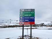 Signalisation des pistes au Mt. Buller