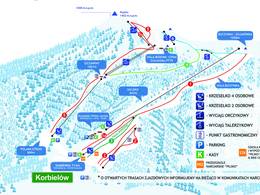 Plan des pistes Pilsko – Korbielów
