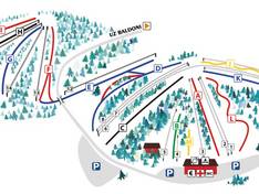 Plan des pistes Riekstu Kalns