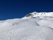 Pentes de poudreuse entre Leist et Plattis