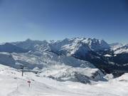 Vue en direction du Wetterhorn et du Finsteraarhorn