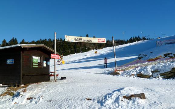 La plus haute gare aval dans l' arrondissement de Straubing-Bogen – domaine skiable Markbuchen/Predigtstuhl (St. Englmar)