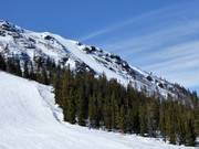 Vue sur la descente extrêmement difficile Chocken