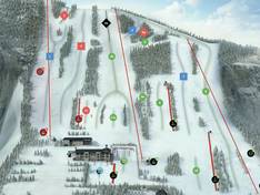 Plan des pistes Mont Saint-Bruno – Saint-Bruno-de-Montarville
