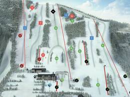 Plan des pistes Mont Saint-Bruno – Saint-Bruno-de-Montarville