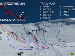 Plan des pistes Beartooth Basin