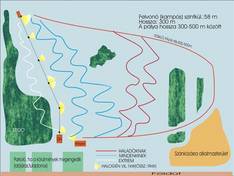 Plan des pistes Dunakömlöd (Paks)