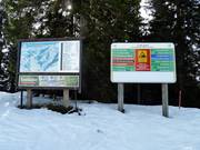 Plan des pistes et signalisation des pistes à Balderschwang