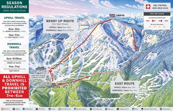 Whitefish Mountain Resort Uphill