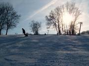 Descente au petit téléski