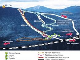 Plan des pistes Medvezhonok
