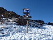 Signalisation des pistes dans le domaine skiable de Cerler
