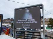 Affichage numérique à la station de vallée