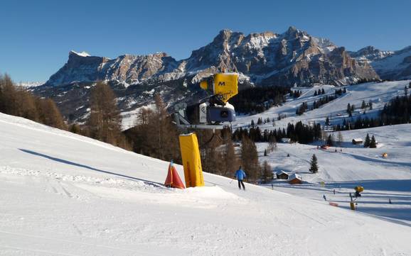 Fiabilité de l'enneigement Alta Badia – Fiabilité de l'enneigement Alta Badia