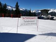 Information pour la descente vers la vallée