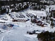 Vue vers la station de vallée Tandådalen