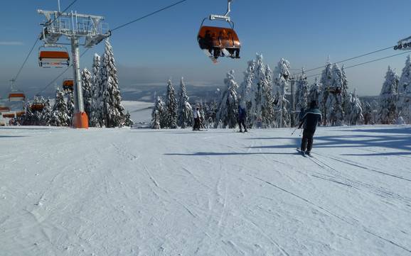 Ústí nad Labem: Taille des domaines skiables – Taille Keilberg (Klínovec)