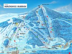 Plan des pistes Herlíkovice-Bubákov