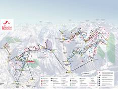 Plan des pistes Silvretta Montafon