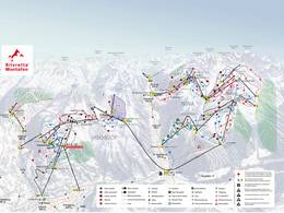 Plan des pistes Silvretta Montafon