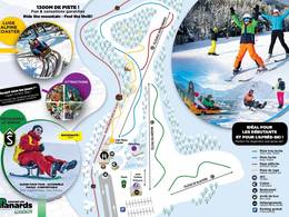 Plan des pistes Les Planards