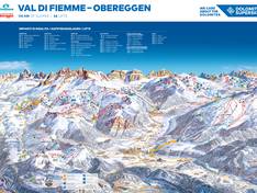 Plan des pistes Latemar – Obereggen/Pampeago/Predazzo