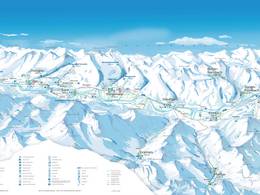 Plan des pistes Knittellifte – Elbigenalp