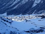 Centre de Galtür (env. 2 km jusqu'au domaine skiable)
