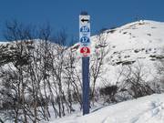 Signalisation des pistes à Hovden