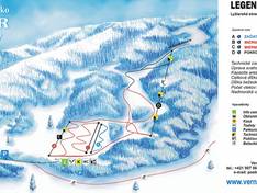 Plan des pistes Vernár