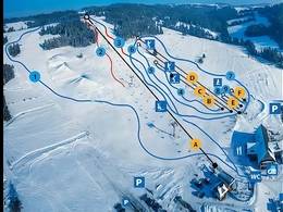 Plan des pistes Koziniec – Czarna Góra