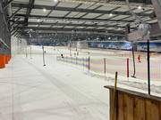 Vue depuis la station de vallée du téléski vers la station supérieure du télésiège