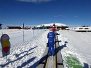 Tapis roulant dans la station de ski Monte Bondone