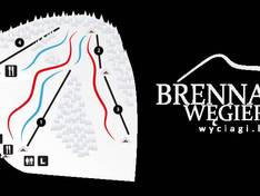 Plan des pistes Węgierski – Brenna