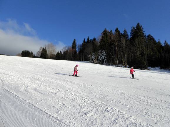 Piste facile et large Rehbergabfahrt