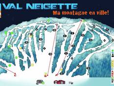 Plan des pistes Val Neigette