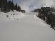 Piste rouge au télésiège double Mauritz
