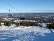 Piste difficile Pernilla sous le Söderåsen Express