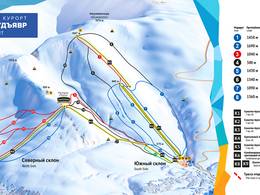 Plan des pistes Big Wood