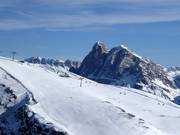 Le domaine skiable Plose devant le Peitlerkofel