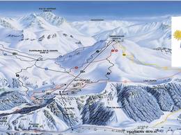 Plan des pistes Minschuns – Val Müstair-Tschierv