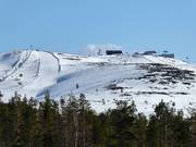 Vue sur le sommet Levi, haut de 531 m