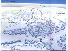 Plan des pistes Les Breuleux