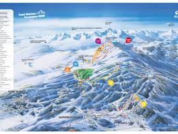 Plan des pistes Font-Romeu/Bolquère Pyrénées 2000