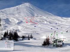 Plan des pistes Antuco