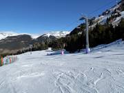 Piste d'entraînement au télésiège quatre places Robellóns